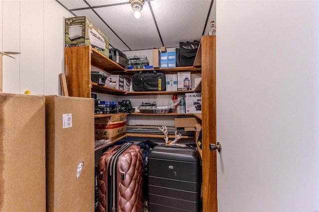 view of storage room