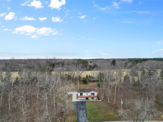 aerial view featuring a rural view