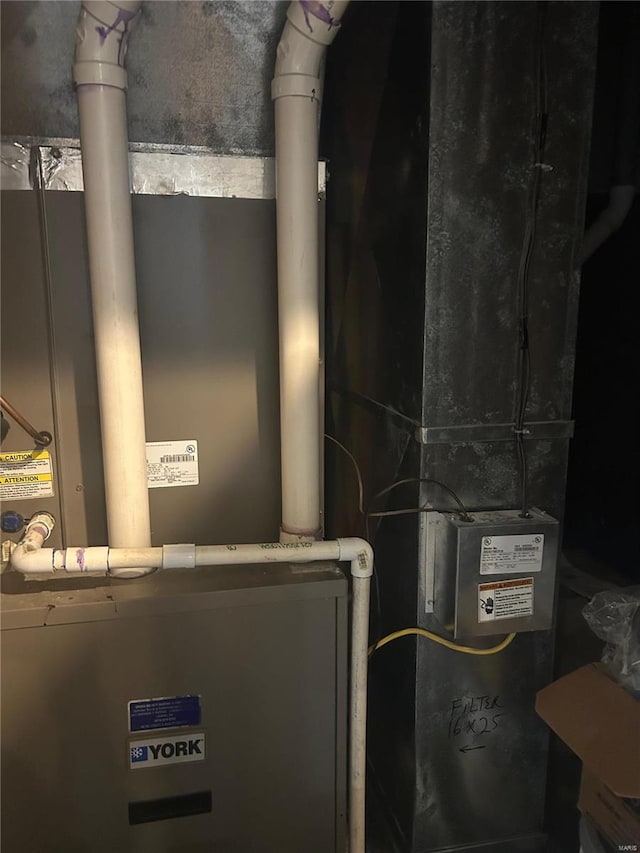 view of utility room