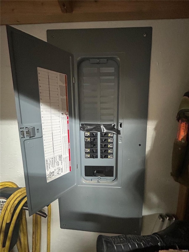utility room with electric panel
