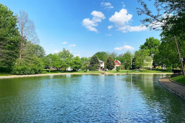 property view of water