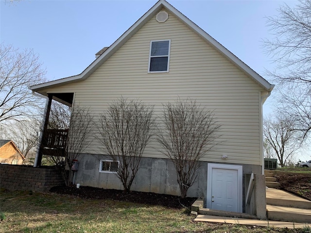 view of back of property