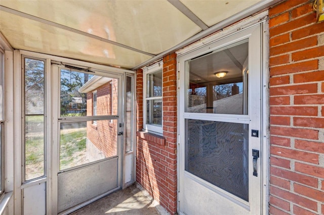 view of sunroom / solarium