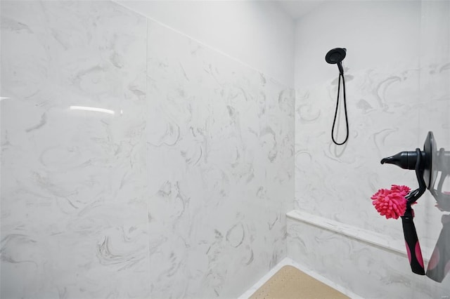 full bath with walk in shower