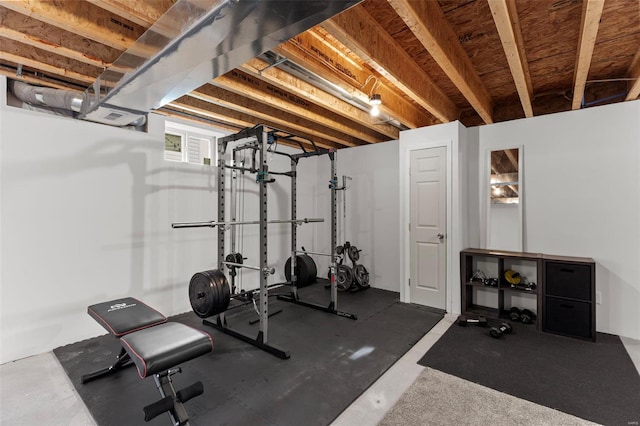 view of exercise room