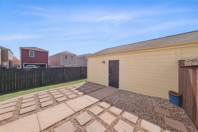 view of patio / terrace with fence