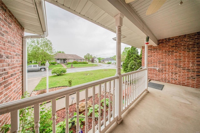 balcony with a porch