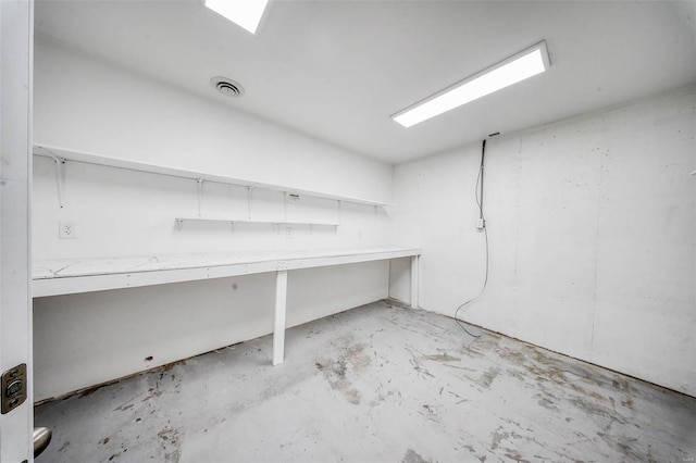 basement with visible vents