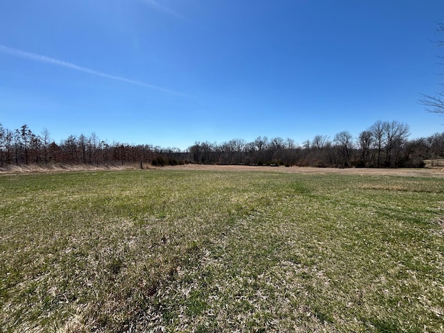 view of yard featuring a rural view