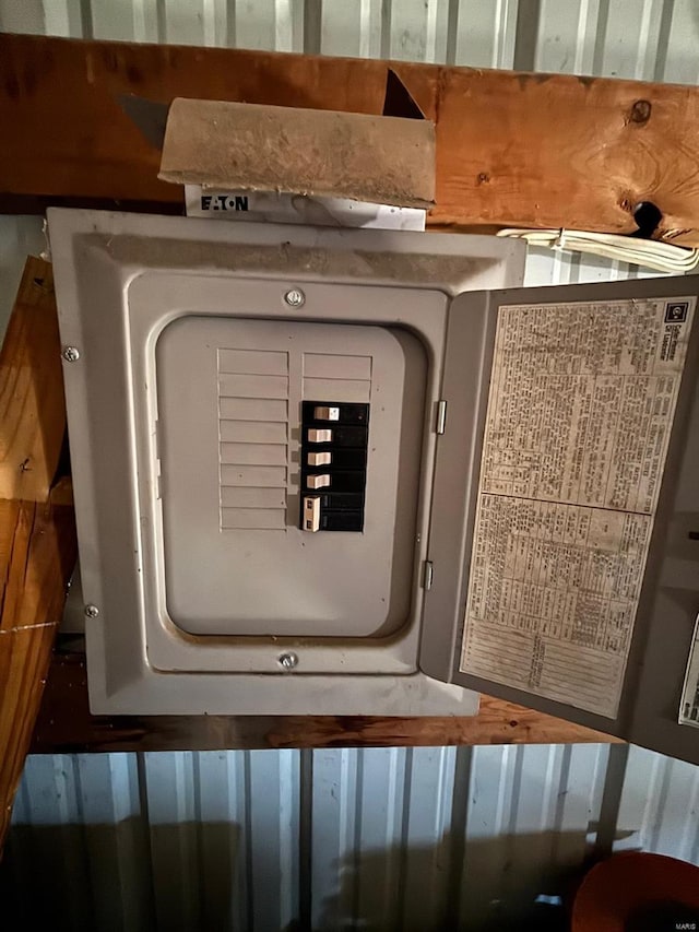 utility room with electric panel