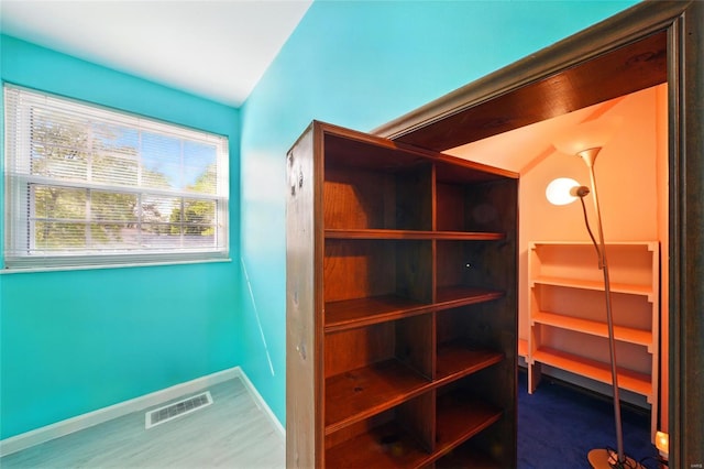 storage room featuring visible vents