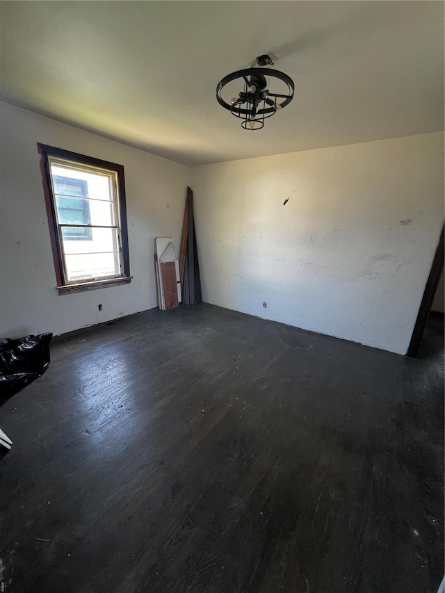interior space with dark wood finished floors