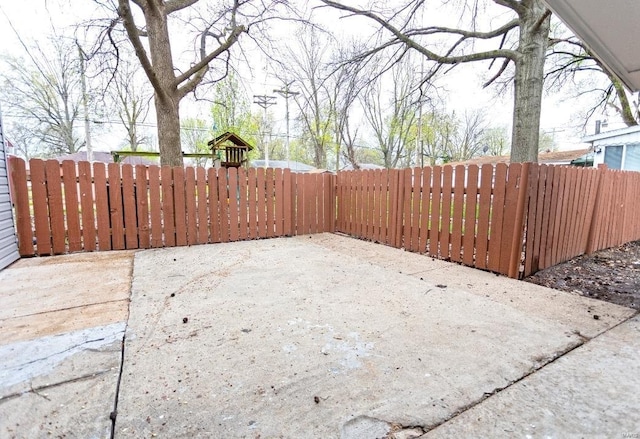 view of patio with fence