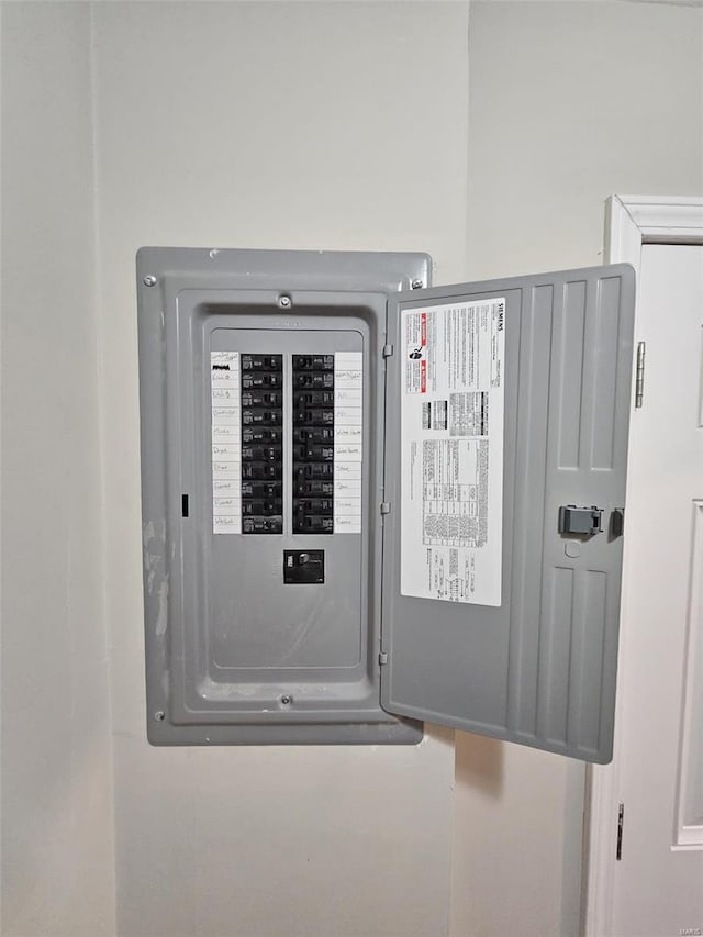 utility room with electric panel
