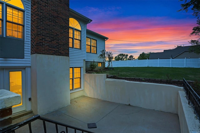 view of patio / terrace with fence