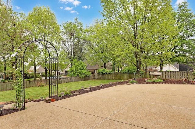 view of patio / terrace with a fenced backyard