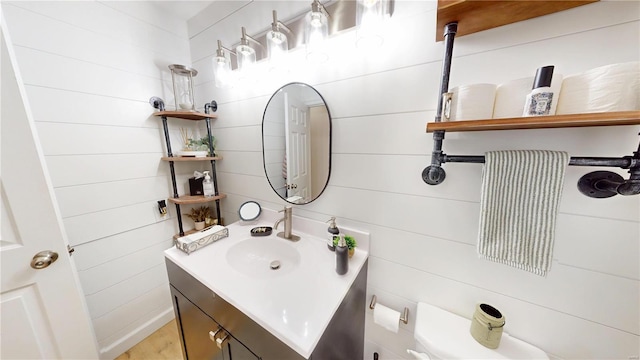 half bath with vanity