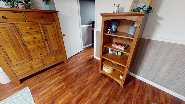 interior space featuring wood finished floors