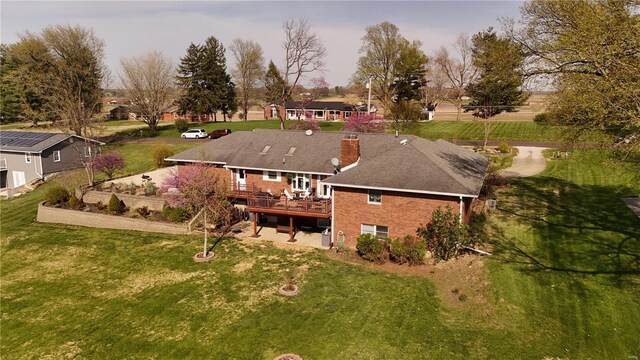 bird's eye view featuring a residential view