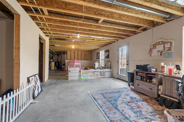 view of basement