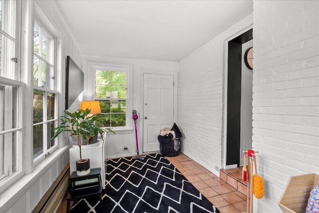 sunroom with plenty of natural light
