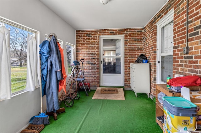 view of sunroom