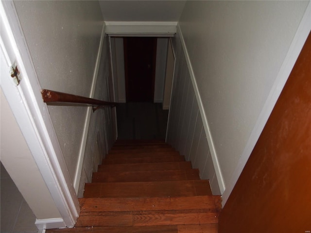 view of stairway