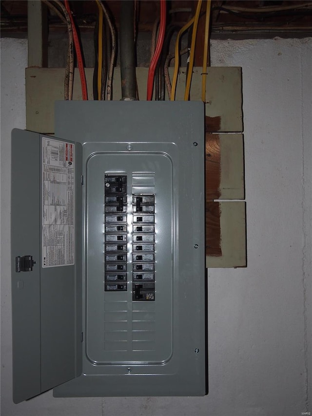 utility room with electric panel