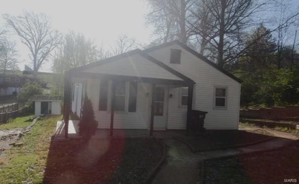 view of bungalow