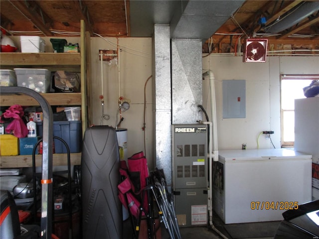 utility room featuring electric panel