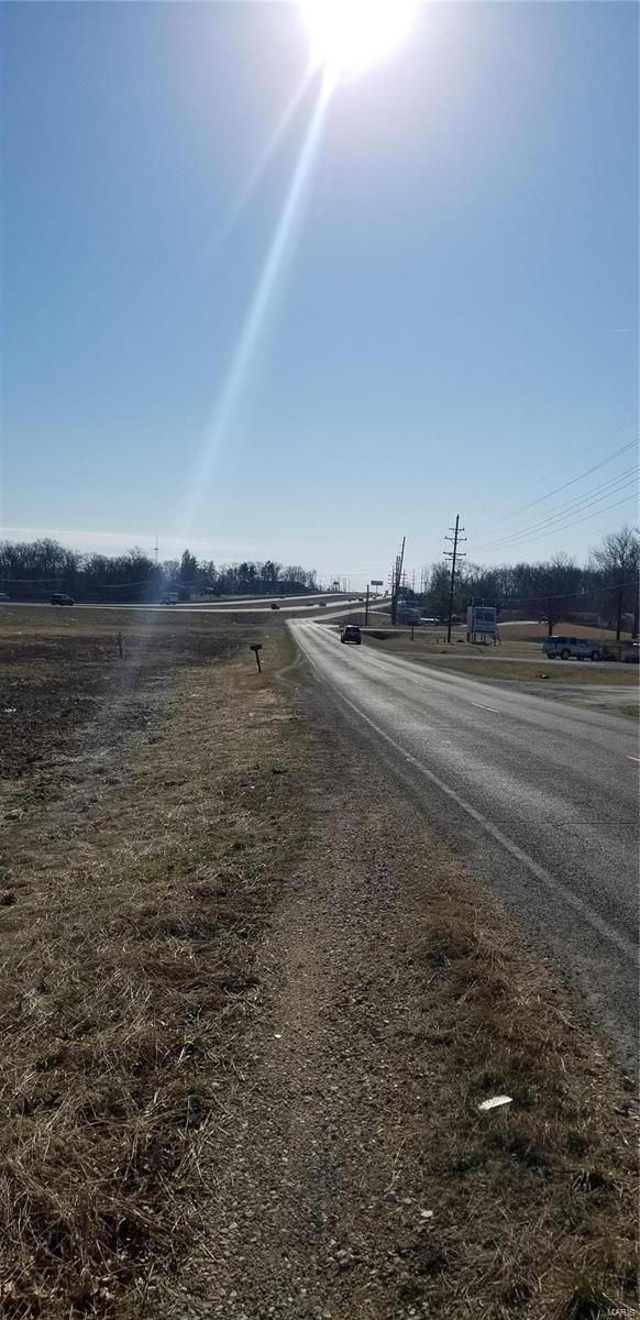 view of street with a rural view