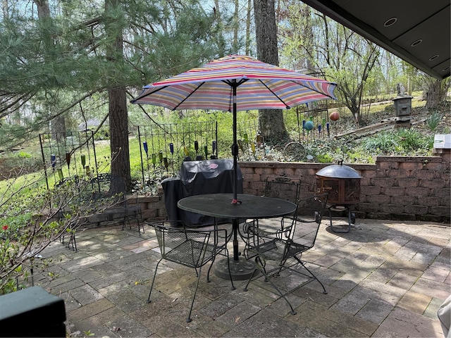 view of patio / terrace with outdoor dining area