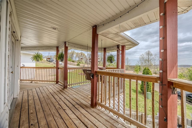 view of deck