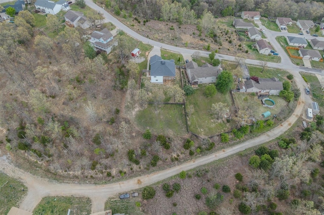 bird's eye view featuring a residential view