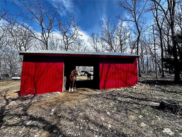 view of pole building with a carport