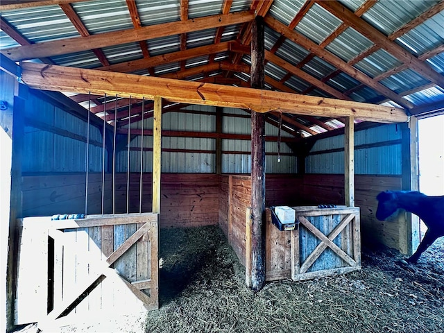 view of horse barn