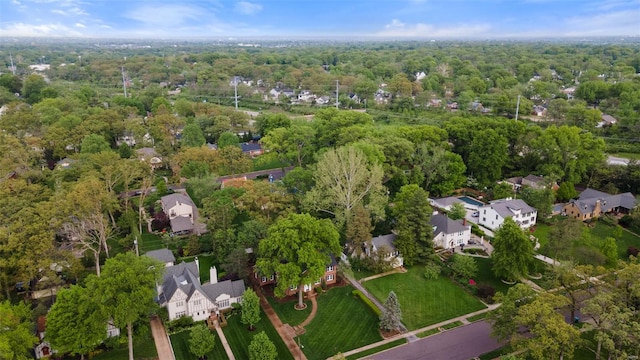 birds eye view of property featuring a residential view