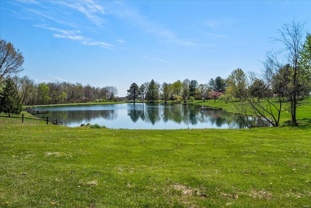 property view of water
