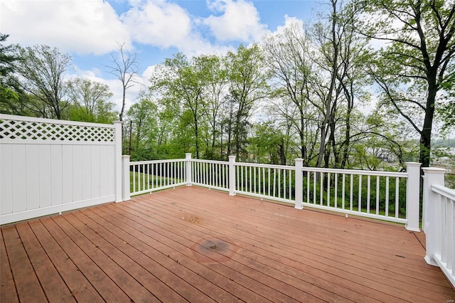 view of wooden terrace