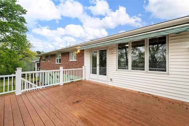 view of deck