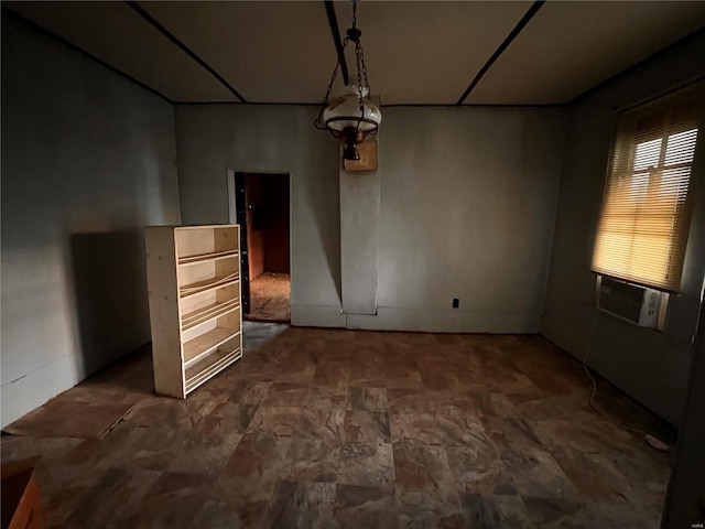 view of unfurnished dining area