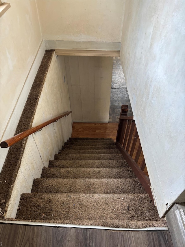 view of stairway