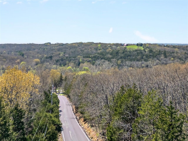 aerial view with a view of trees