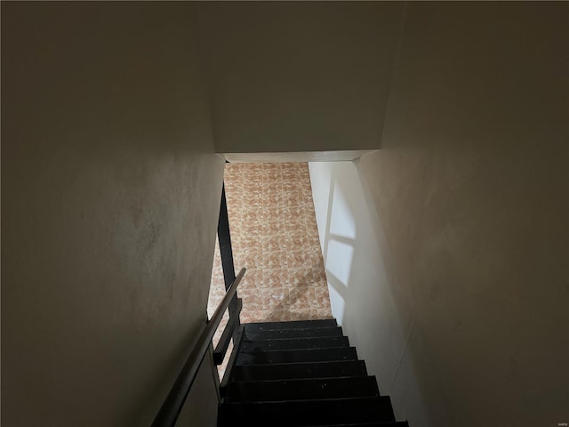 view of stairway