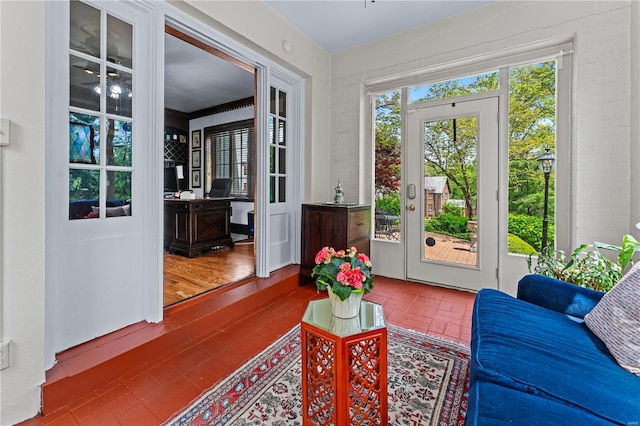 view of doorway to outside