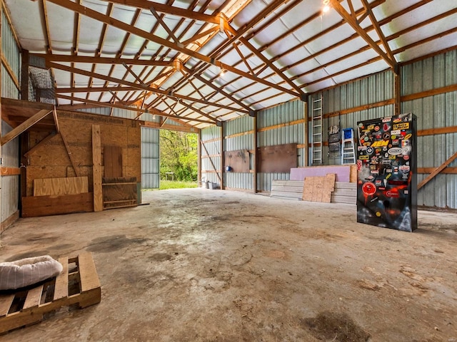 view of stable