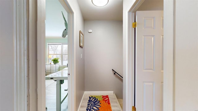 doorway featuring baseboards