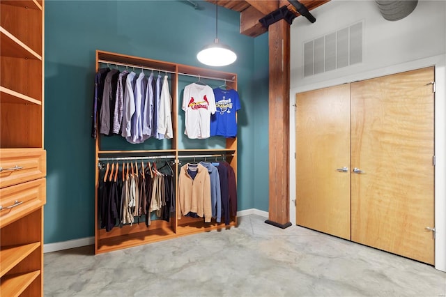 closet with visible vents