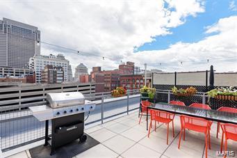 view of patio / terrace with a view of city