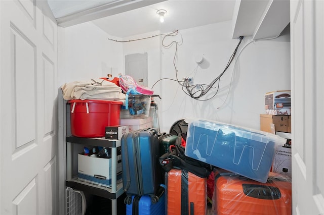 view of storage room